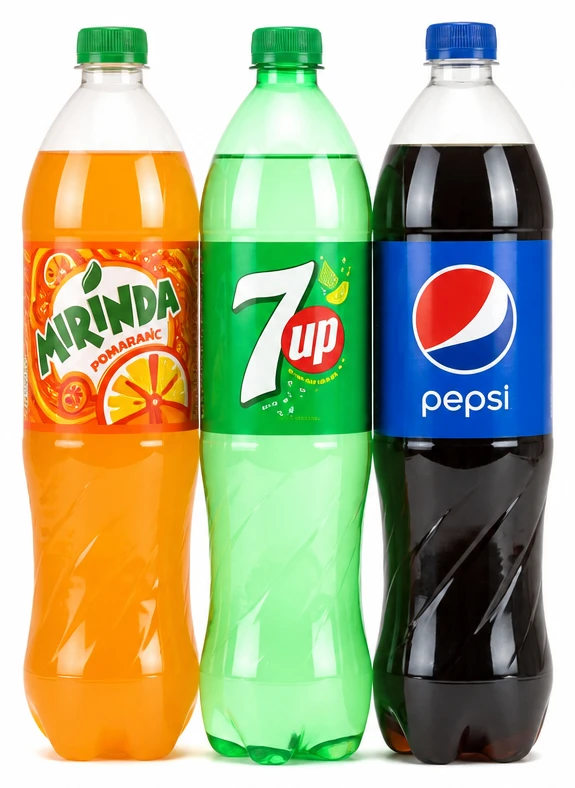 Mirinda, 7UP, Pepsi