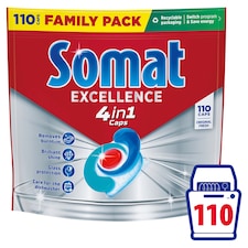 Somat Excellence 4in1 kapsle do automatické myčky na nádobí 110 ks 1991g