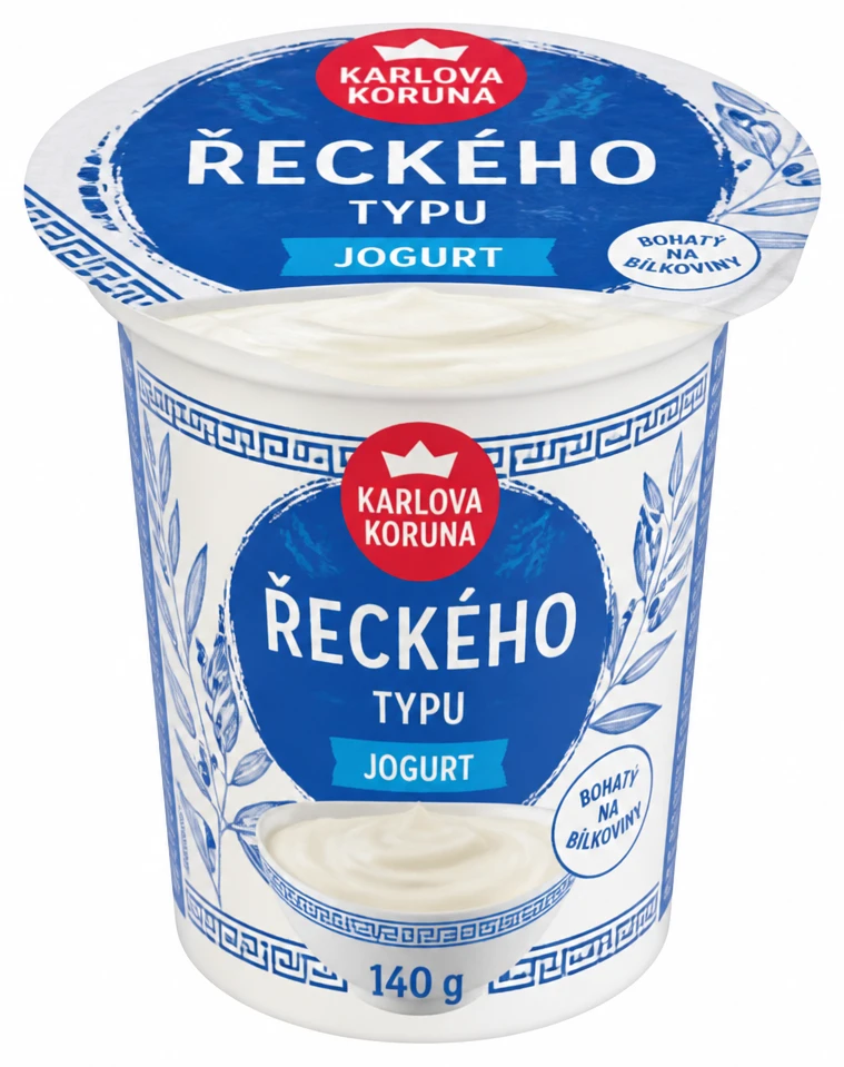 Jogurt řeckého typu Karlova koruna