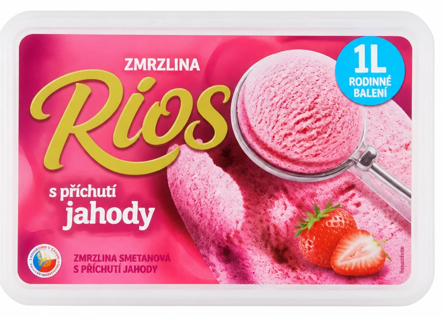 Zmrzlina Rios s příchutí jahody