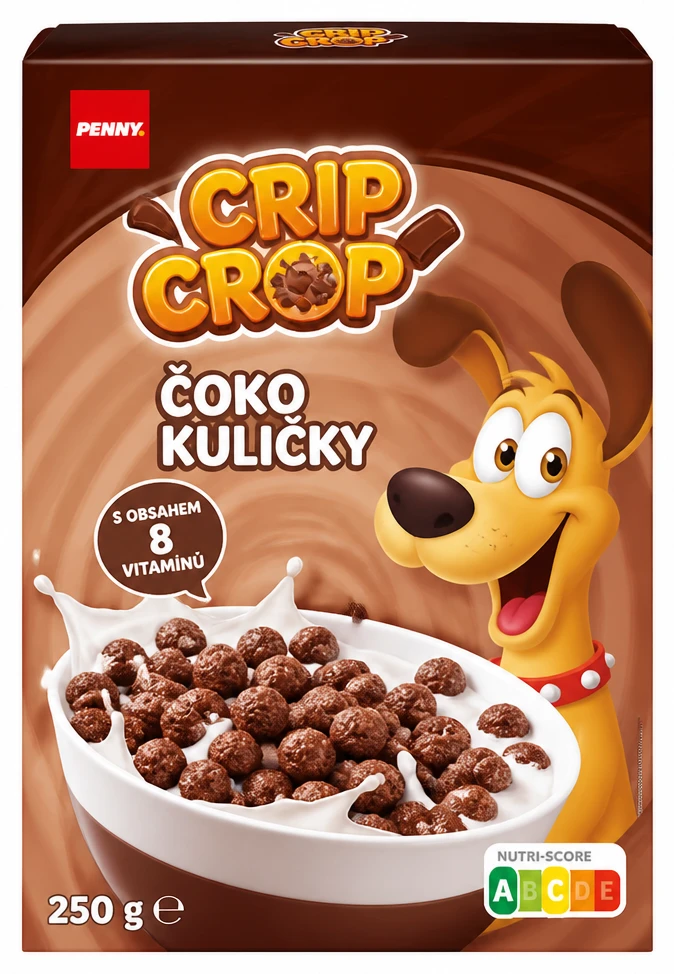 Dětské cereálie Crip Crop Čoko kuličky