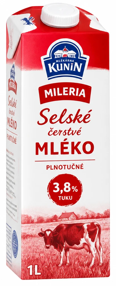 Selské čerstvé mléko Milkeria 3,8%