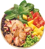 dean&david Black rice crunchy chicken bowl