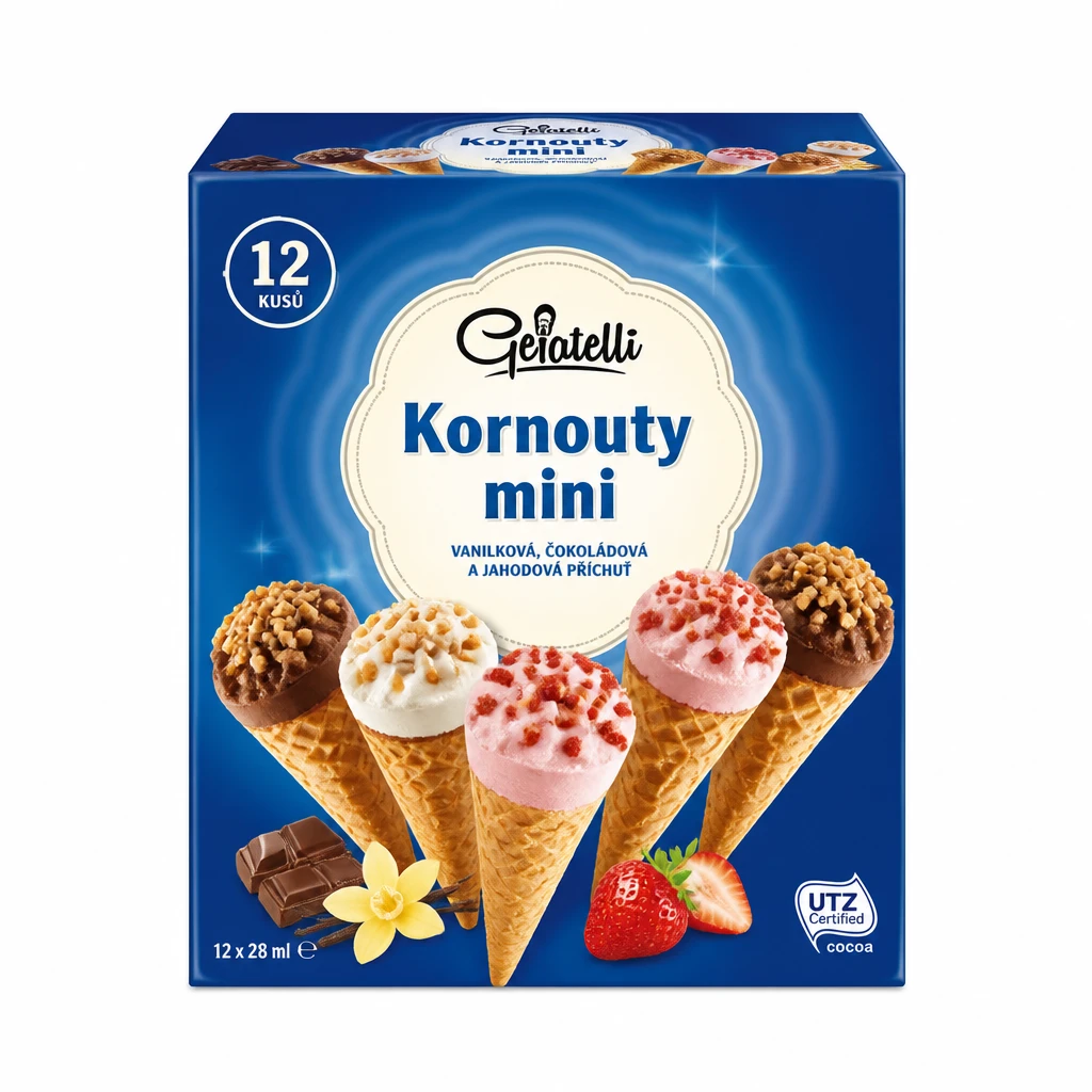 GELATELLI Kornouty mini