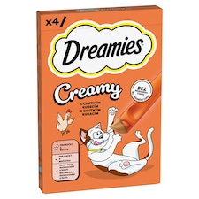 Dreamies Creamy s chutným kuřecím 4 x 10g (40g)