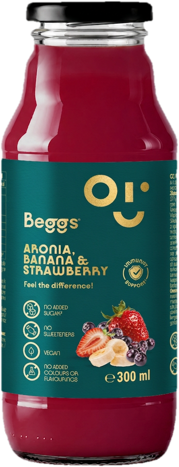 Beggs Nápoj aronie, jablko, banán & jahoda