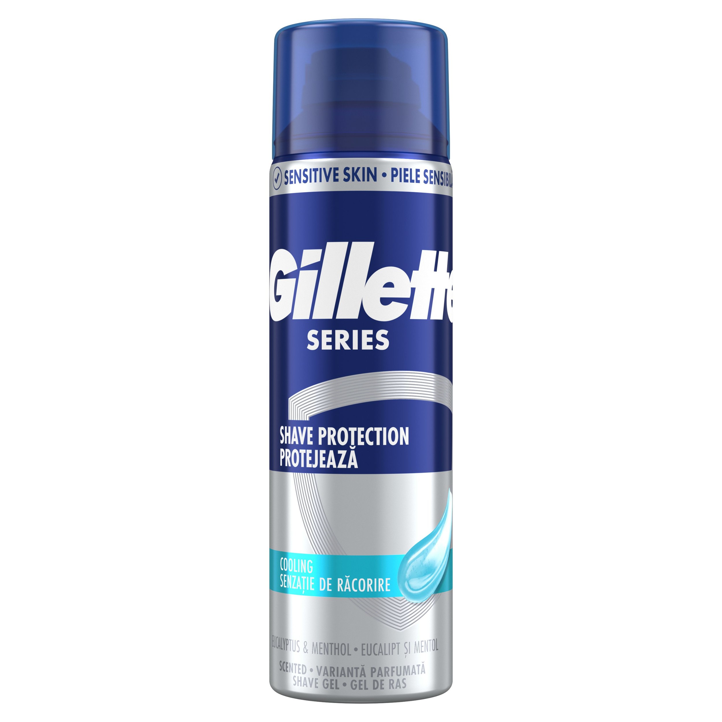 Gillette Series Chladivý Gel na holení s eukalyptem 200 ml