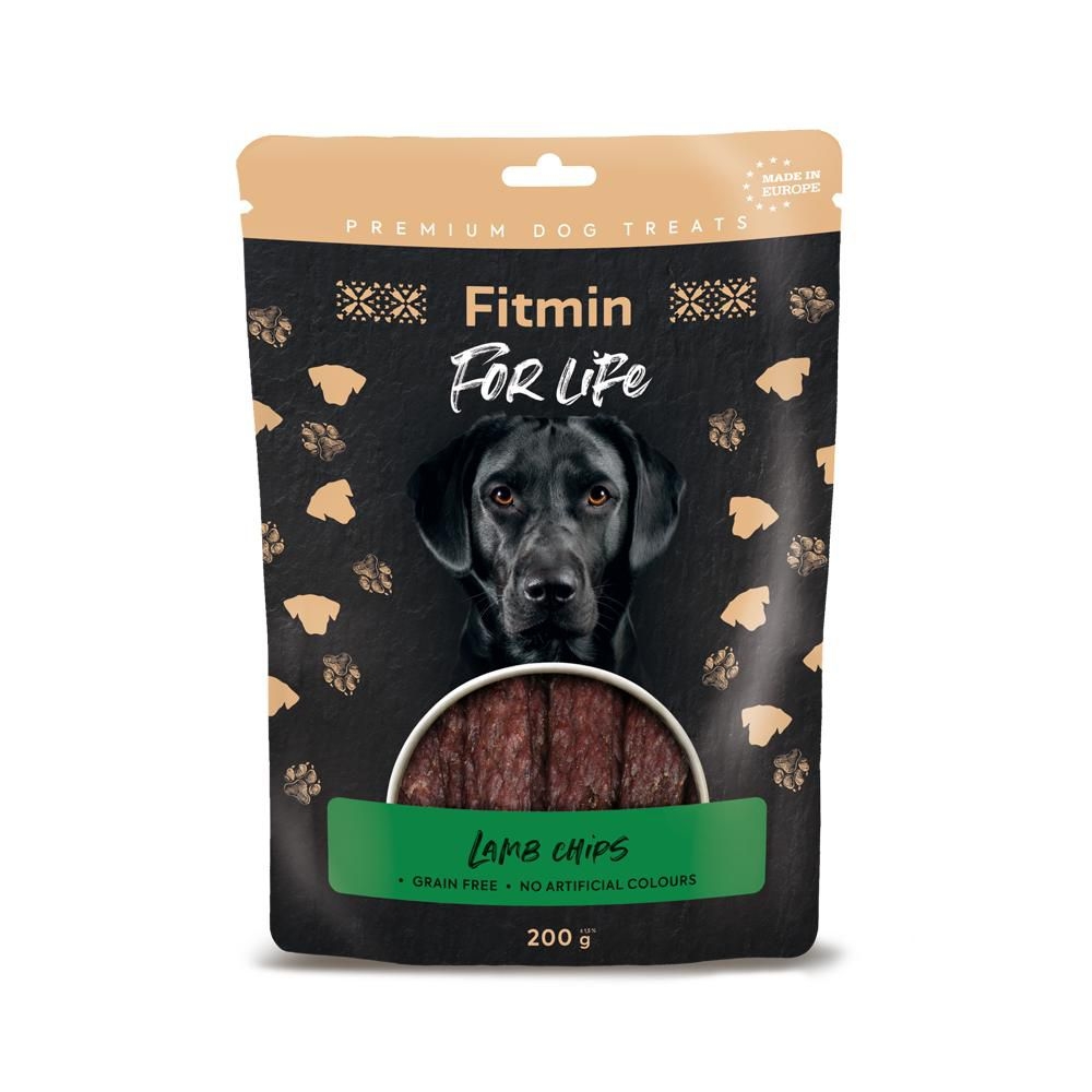 Fitmin For Life Jehněčí chipsy pamlsky pro psy 200 g