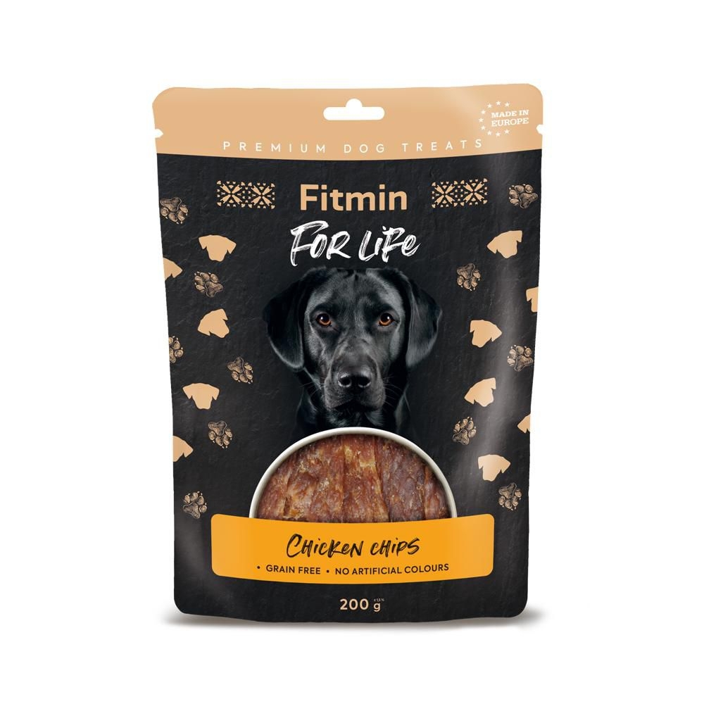 Fitmin For Life Kuřecí chipsy pamlsky pro psy 200 g