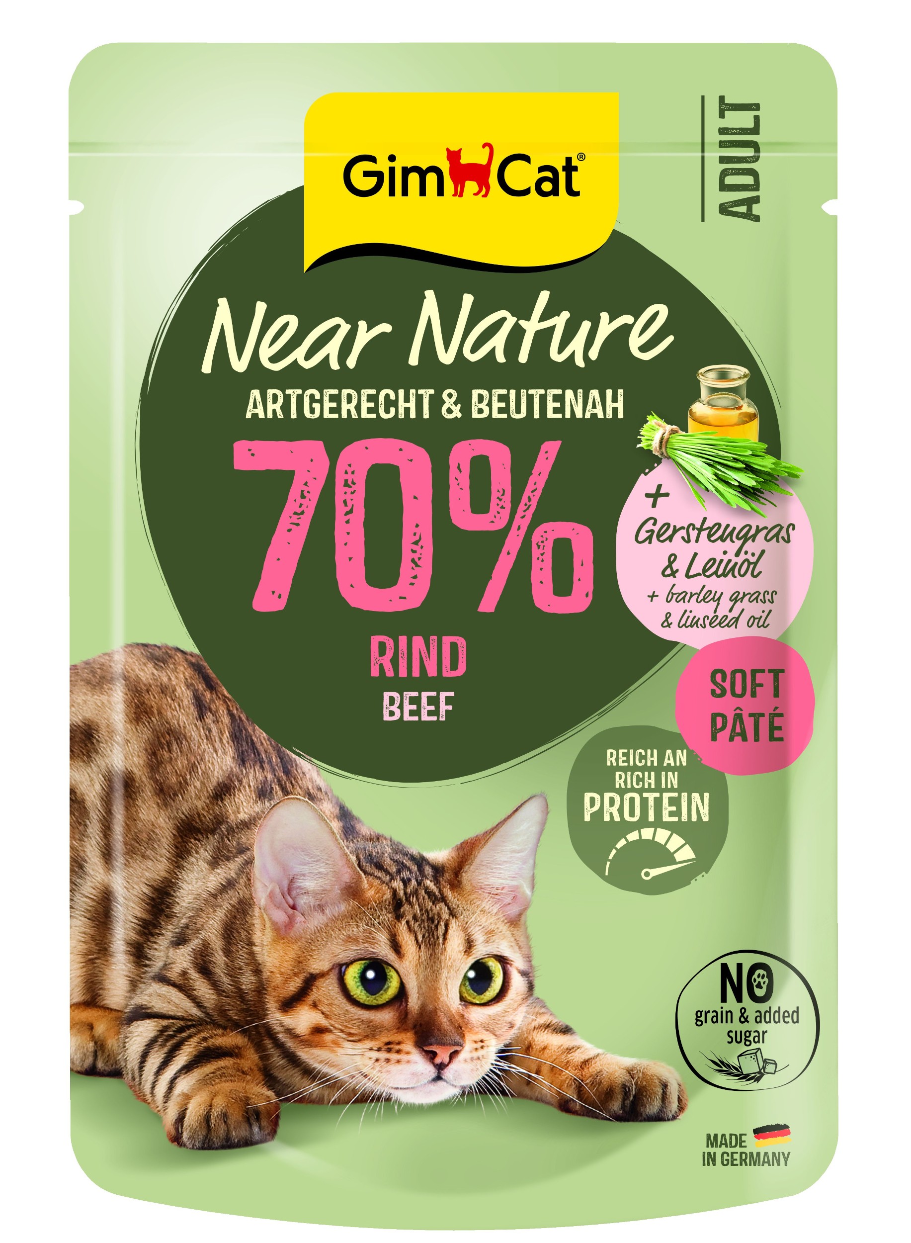 GimCat Near Nature kapsa hovězí 85g