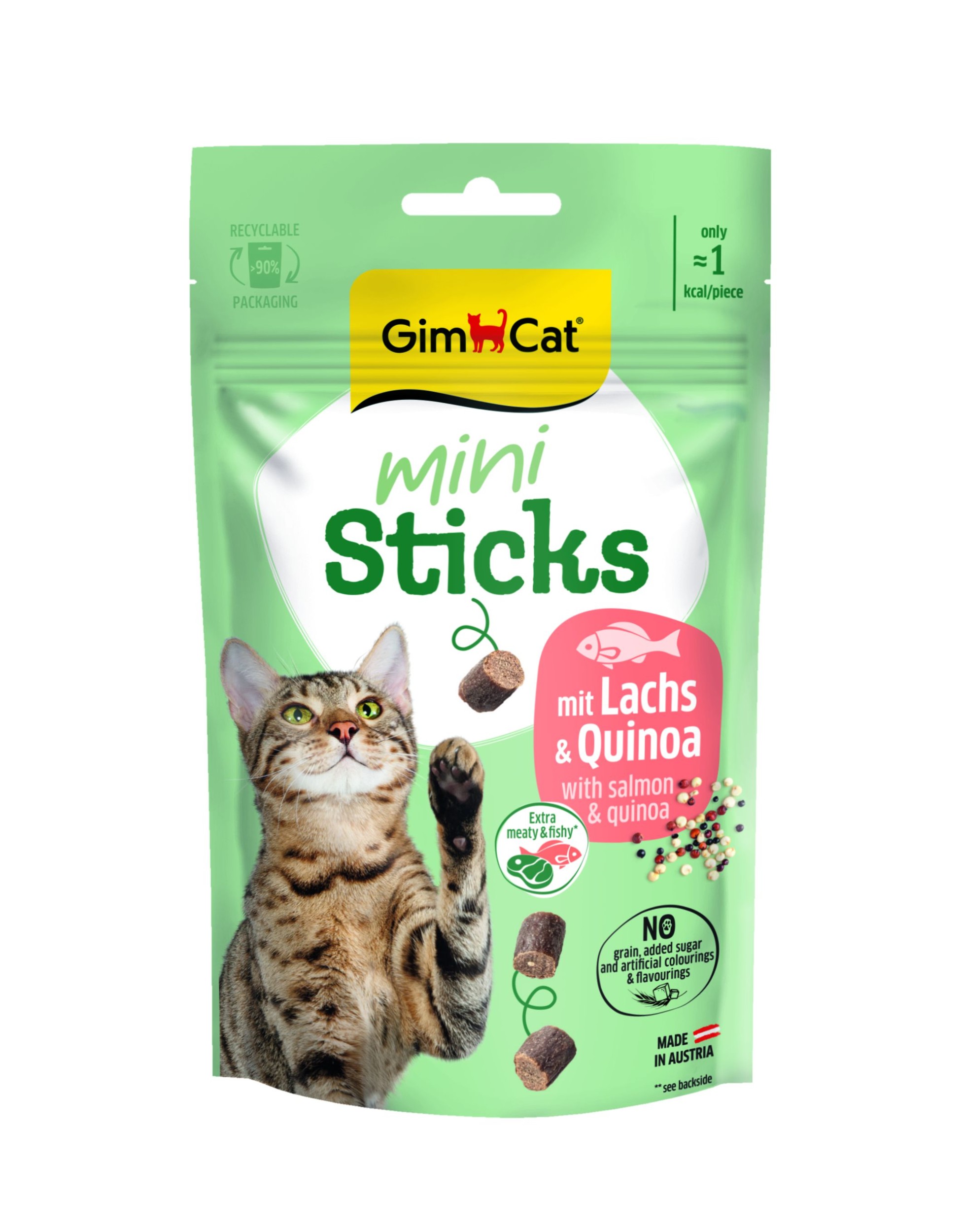 GimCat Mini sticks losos a quinoa 50g
