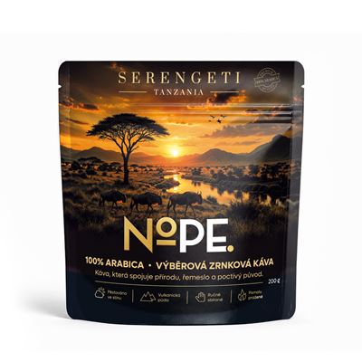 NOPE. SERENGETI Tanzania Káva 200 g zrno