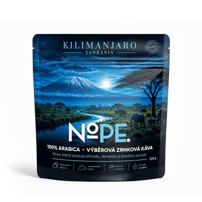 NOPE. KILIMANJARO Tanzania Káva 200 g zrno