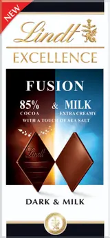 Lindt Excellence Fusion 85% Salt & Milk 100g