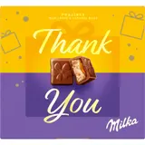 Milka Pralinky Thank You bonboniéra, mléčný krém a karamel 114g