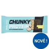 BioTechUSA Chunky Protein kokosová proteinová tyčinka s polevou s kokosovými hoblinami 50g