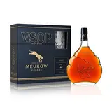 MEUKOW Cognac V.S.O.P. se 2 skleničkami 40 % 700 ml