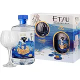 ETSU Japanese Gin se skleničkou 43 % 700 ml