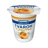 MADETA Tvaroh s jogurtem broskev chlaz. 130 g