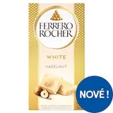 Ferrero Rocher Bílá čokoláda plněná s lískoořechovou náplní a s kousky lískových ořechů 90g