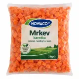 Mrkev karotka vařená kostičky 5 x 5 cm chlaz. 2 kg