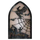Halloweenská dekorace se světly ve tvaru domu
