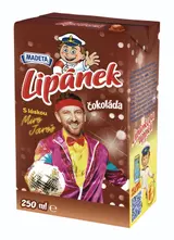 Madeta Lipánek mléko trvanlivé čokoláda 1,5% 250 ml