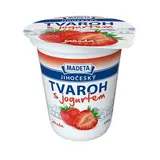 MADETA Tvaroh s jogurtem jahoda chlaz. 130 g