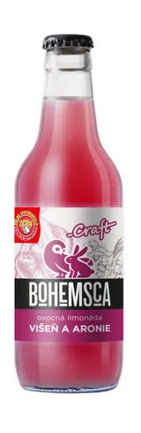 Bohemsca CRAFT limonáda VIŠEŇ a ARONIE 330ml
