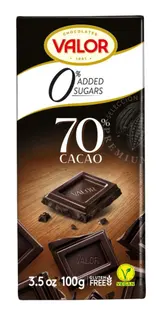 Valor 70% Čokoláda bez cukru 100 g