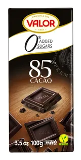 Valor Čokoláda bez cukru, se sladidly 100 g