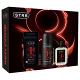 STR8 dárková sada (sprch. gel + deo + voda po holení) Red Code 3pack