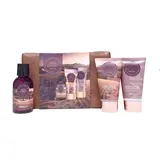 The Kind Edit Co. dárková sada (sprch. gel + peeling + tělové mléko) Skin Expert Travel Bag
