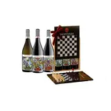 Salvatera dárková sada (3 x 750 ml + šachy) dřevěný box