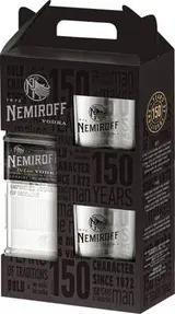 Nemiroff Vodka DeLuxe 700ml + 2x sklenice (dárkové balení)