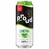 Proud ležák, limetka